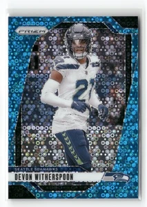 2024 PANINI PRIZM #263 DEVON WITHERSPOON NO HUDDLE BLUE DISCO /99 - Picture 1 of 2