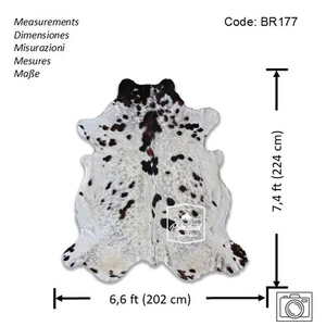 Cowhide Rug Tricolor High Quality Hair on Hide Size: Large(L)BR177 - Picture 1 of 14