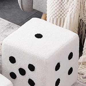Foot Stool Soft Comfortable Simple Warm Base Cube Stool For Home Living Room - Picture 1 of 12