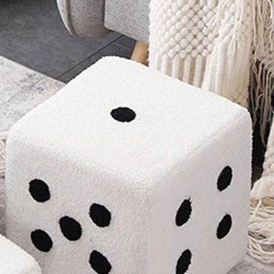 Foot Stool Soft Comfortable Simple Warm Base Cube Stool For Home Living Room - Image 1 of 4