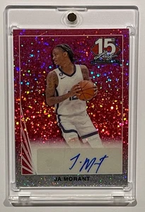 2025 Leaf NSCC 15th Anniversary JA MORANT Pink Sparkles AUTO 1/1 NBA - Bild 1 von 2