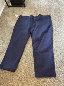 DOCKERS Navy SMART 360 KNIT COMFORT KNIT JEAN CUT STRAIGHT FIT PANTS SZ 58 X 32 - Picture 1 of 12