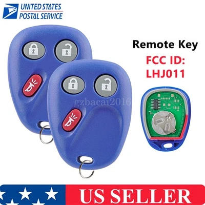 Substituição para 2003 2004 2005 2006 Chevy Silverado controle remoto carro chaveiro par - Imagem 1 de 4