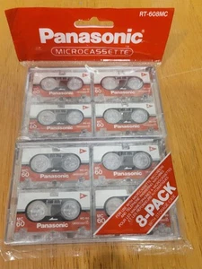 Panasonic 8-Pack Microcassette RT-608MC / 60 Min - Picture 1 of 2