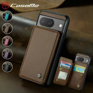 Leather Case Cover for Google Pixel 8/8 Pro Stand Card Slot Magnetic Flip Wallet - Picture 1 of 42