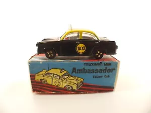 Maxwell Mini N° 556 - Ambassador Amarillo Cab - Taxi - 9 CM En Caja / Madera - Imagen 1 de 8