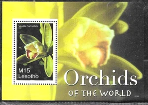 #8317 LESOTHO 2007 FLORA FLOWERS ORCHIDS S/SHEET YV BL 208 MNH - Picture 1 of 1