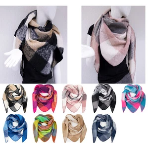 Damen Schal XXL Strick Dreieck Schal Halstuch Dreieckstuch kuschelig flauschig - Bild 1 von 11