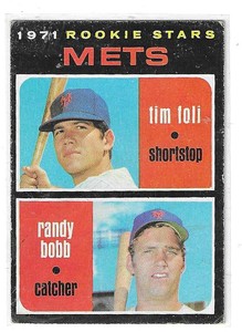 Tim Foli/Randy Bobb Rookie Stars Gradable  Topps 1971 Black  Border #83 (8516)