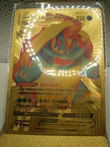 Drednaw VMAX 015/073 HP320 Gold Foil Fan Art Display Card - NM - Picture 1 of 1
