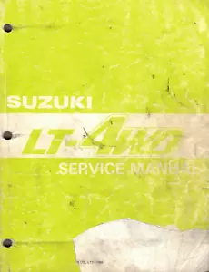 Manuales de reparación/servicio al propietario/concesionario originales Suzuki (2) 1987-1988 LT-4WD - Imagen 1 de 4