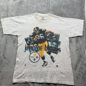 CAMISETA GRÁFICA VINTAGE DE LOS PITTSBURGH STEELERS PARA HOMBRE CARICATURA GRANDE JEROME BETTIS - Imagen 1 de 11