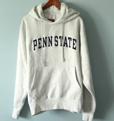 ¡NUEVO! Champion Sudadera con Capucha Talla Grande Penn State Tejido Inverso Polar Sudadera Gris Foto 1 de 4