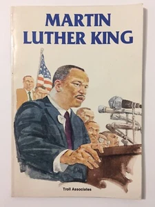 Martin Luther King Rae Bains 1985 Troll Associates Biography Childrens Book Vtg - Picture 1 of 5