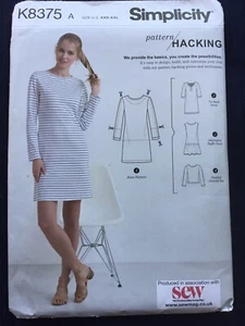Simplicity Sewing Pattern 8375 Misses Easy Dress Top Design Hacking Sz XXS - XXL - Picture 1 of 5