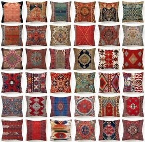⭐⭐PILLOW COVER Tapestry Kilim Rug DIGITAL PRINT Double-Sided Cushion Case 18x18"