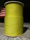 NovaBraid Dinghy Braid 1/4" x 100' Halyard Sheet Line Yellow Polyester Sail Rope