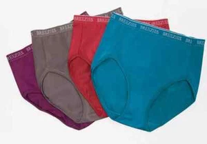 Breezies Juego de 4 Pantys de Microfibra de Nylon Corte Alto-Rojo Profundo-1X-Nuevo-A287800-Nuevo - Imagen 1 de 2