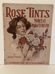 Antique 1913 Rose Tint's Morceau Characteristic Sheet Music - Picture 1 of 12