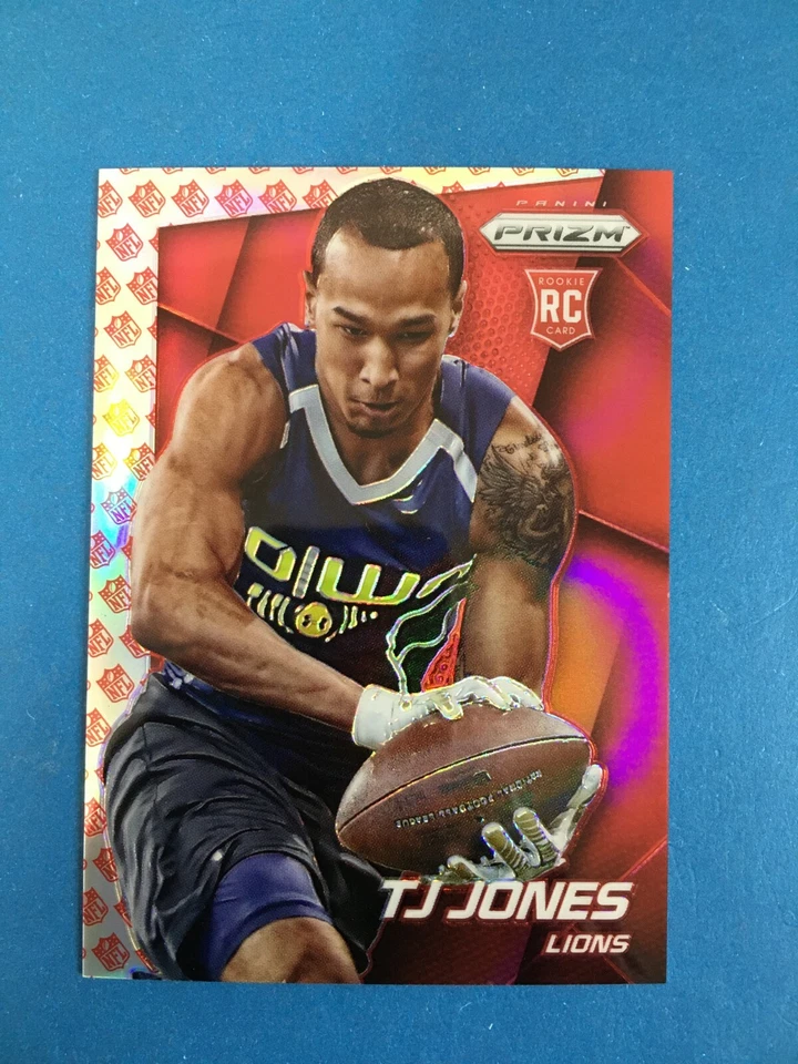 F153,630  2014 Panini Prizm Prizms NFL Shield #213 TJ Jones/75 Detroit Lions - Image 1 of 1