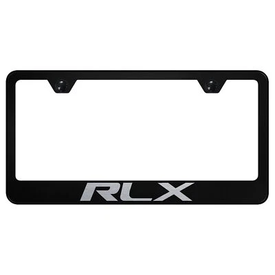 Marco de matrícula de acero inoxidable con logotipo grabado láser Acura RLX Foto 1 de 3