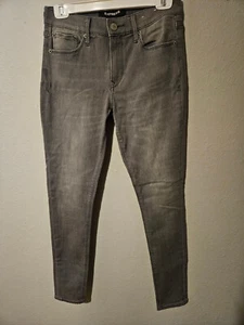 EXPRESS Women's Grey Mid Rise Stretch Denim Size 6Reg - Picture 1 of 6