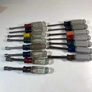 Vtg Sears Craftsman USA 14Pc Nut Driver Set (+1 Extra) SAE Standard & MM Metric - Picture 1 of 7