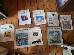 1920's Scientific American Vintage Magazine Lot of 8 - Picture 1 of 11