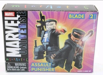 Marvel Universe Minimates Blade & Assault Punisher 2005 nuevo sellado paquete de 2 Foto 1 de 2