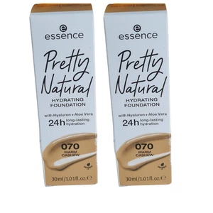 2 Pack essence Pretty Natural Hydrating Foundation 30ml 070 Warm Cashew - Picture 1 of 1