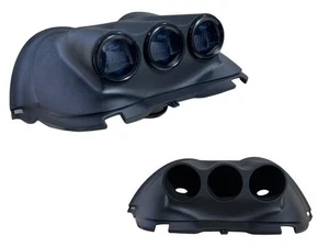 08 15 Mitsubishi Lancer Evo Top Cluster Dash Trim 52mm Triple Gauge Pod Mount - Picture 1 of 8