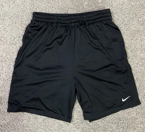 Nike Gym Shorts Youth Size L Black Dri-FIT Basketball Pocketed Draw String - Picture 1 of 9