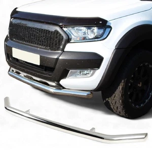 FÜR FORD RANGER T6 2012-2022 SINGLE DECK CITY FRONT SPOILER LEISTE EDELSTAHL - Bild 1 von 6