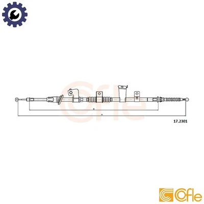 CABLE TIRAR FRENO DE ESTACIONAMIENTO 17.2301 PARA MITSUBISHI OUTLANDER/SPORT ASX/SUV/Van 1.8L Foto 1 de 4