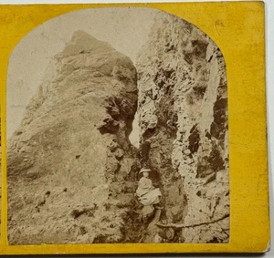 Exploring The Wrekin Rock Afloramiento, Nueva Tarjeta Estereoview Vintage Shrewsbury View - Imagen 1 de 4