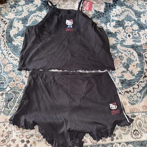 Hello Kitty Sanrio sleep set Cropped Tank & shorts XL NWT - Picture 1 of 6
