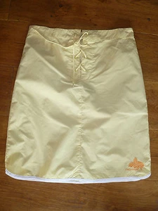TRESPASS FRANKLIN TIE FRONT BEACH SKIRT TROPICAL FLOWER PRINT YELLOW CORAL RED - Picture 1 of 4