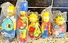 The Simpsons Plush Dolls Complete Set Sealed In Package Vtg 1990 Burger King