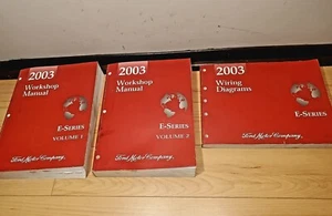 2003 FORD E-SERIES workshop sevice REPAIR SHOP MANUALS Volume 1&2 plus EWD - Picture 1 of 10