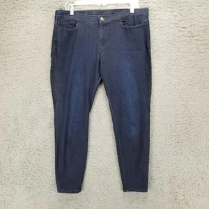 J. Jill Jeans Womens 14 Petite Dark Wash Stretch Mid Rise Leggings Jeggings - Picture 1 of 15