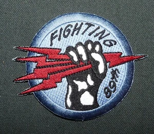Parche bordado del escuadrón de combate de ataque de la Marina de los Estados Unidos VFA-89 "Fighting 89th" - Imagen 1 de 2