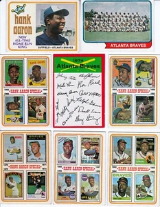 1974 Topps BRAVES team set 34 cards w/ traded, team & signature card, RC, HOF - Picture 1 of 4