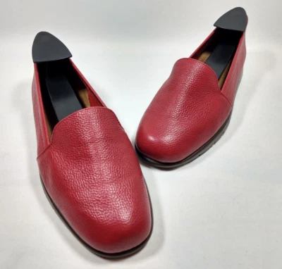 Aerosoles Fame Show Women's Size 6M Shoes Red Pebble Leather Slip-On Loafer - Image 1 of 4
