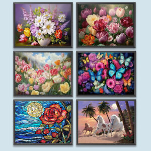 Paint By Numbers Kit On Canvas DIY Oil Art Flower Series Home Wall Decor Craft