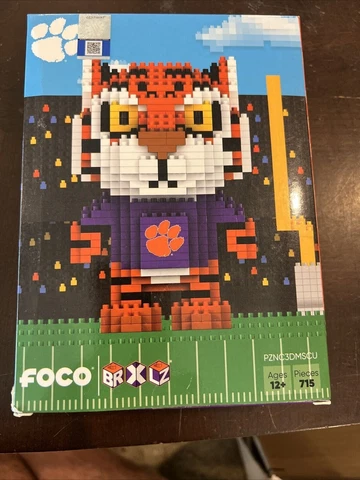 NEW ~ FOCO The Tiger Clemson Tigers BRXLZ Mascot Tiger 715pc Age 12+    s Cover