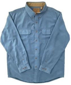 REEL LEGENDS Mens Shirt Size XL Blue Long Sleeve Button Up Hunting Fishing - Picture 1 of 13