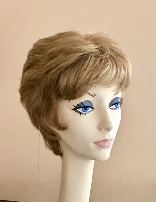 NWT JACQUELYN Wig HUMAN HAIR Blend RITA Blonde Mix 18/24 MONOFILAMENT Top - Изображение 1 из 3