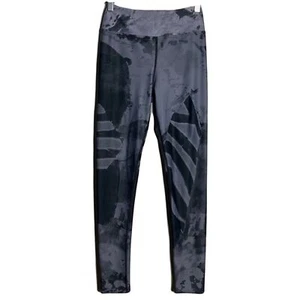 Wear AM Pants Womens Medium Gray Black Watercolor L’Attitude Legging Athleisure - Picture 1 of 6