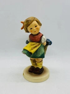 Goebel Hummel Bashful Girl 4.75” Figurine 377 TMK-6 Signed - Picture 1 of 5