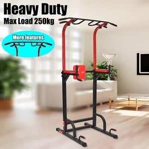 Power Tower - Chin Up Pull Up Multi-Grip Bar Station - Dip - VKR Knee Raise - Picture 1 of 7
